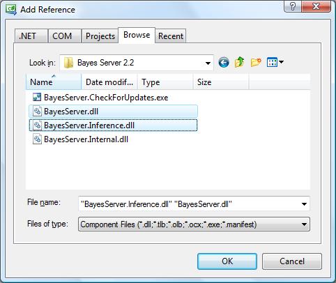Add references dialog