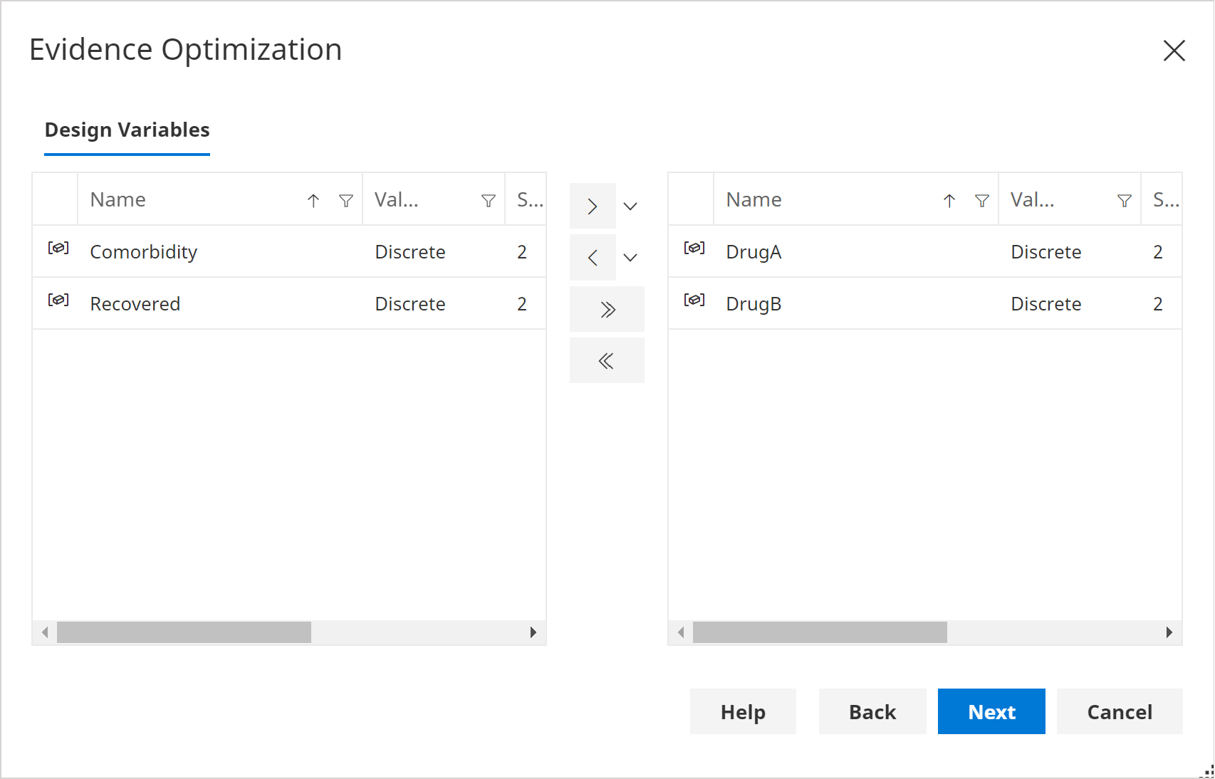 Design Variables