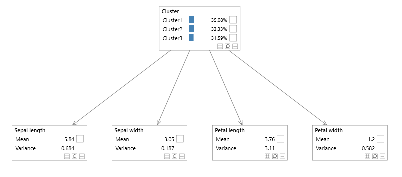 Diagonal Iris Mixture model