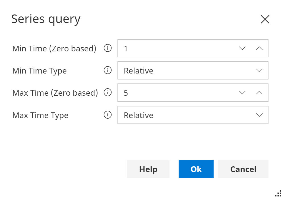 Time series query