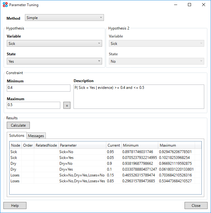 Parameter tuning